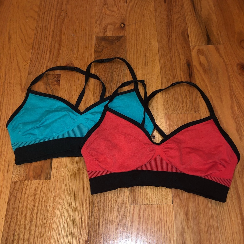 Lululemon- seamless bras w. adjustable straps sz 6